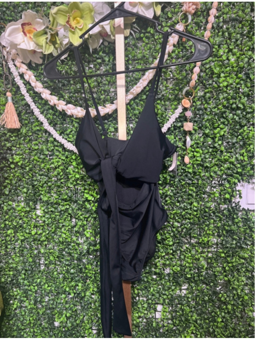 Aerie Swim One Piece Swimsuit Bikini Tie Front Full Coverage size Small